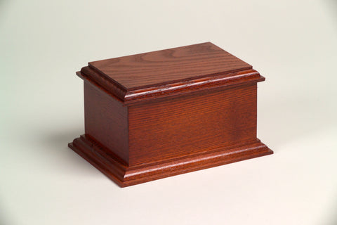 Belmont Series Wooden Urn - Mahogany