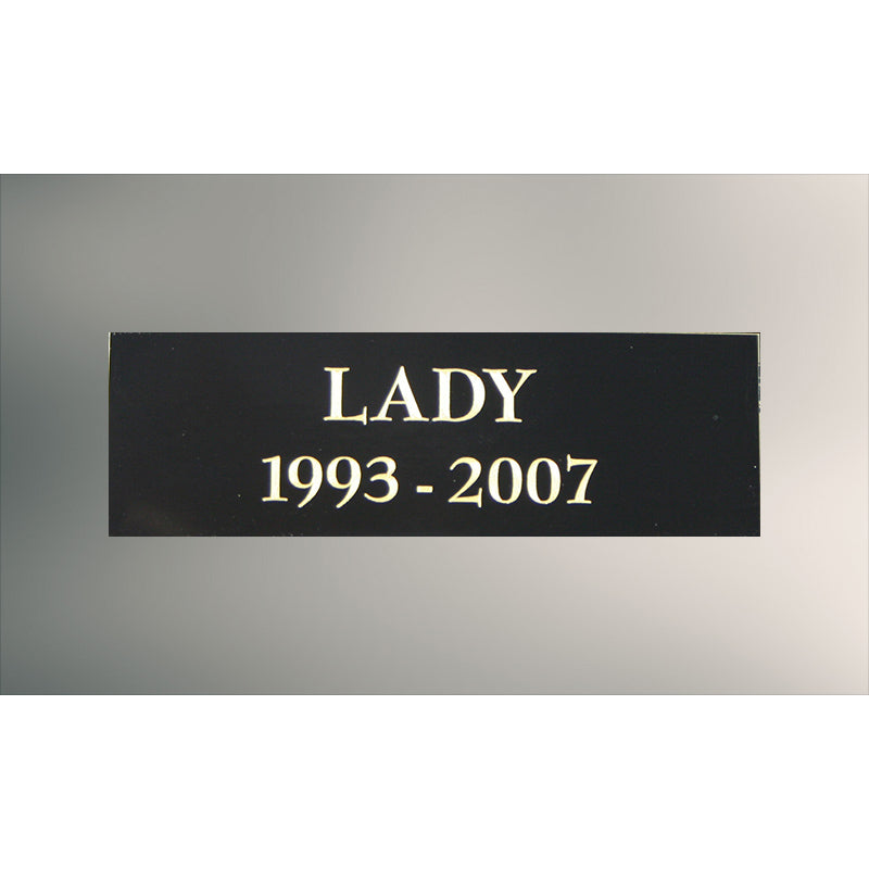 Standard Name Plate - Black Brass Standard Name Plate - Black Brass