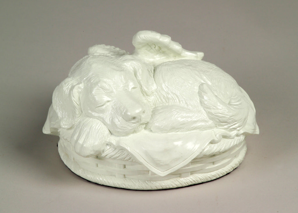 Dog Series Cold Cast Urn - Porcelain w/o Engraving Dog Series Cold Cast Urn - Porcelain w/o Engraving