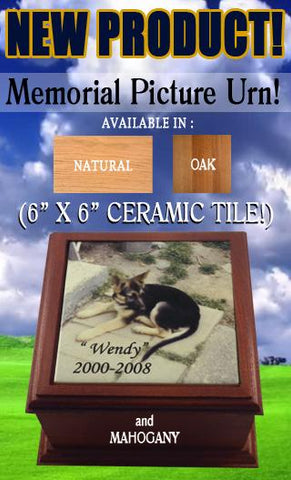 Memorial Nameplate Urn 2 - Oak