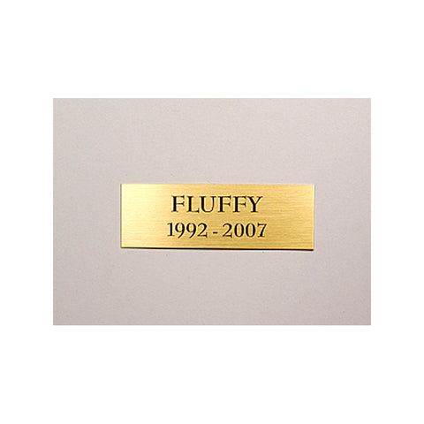 Standard Name Plate - Polished Brass