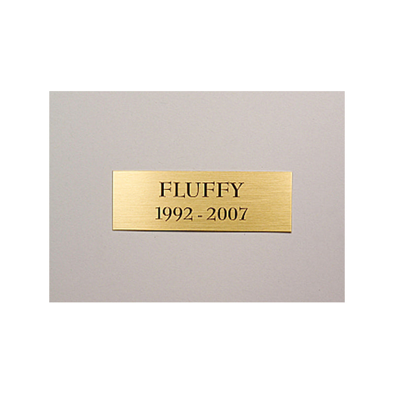 Standard Name Plate - Brushed Brass